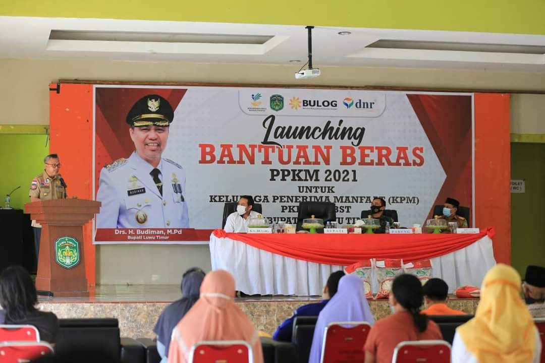 Bupati Budiman Launching Beras PPKM 2021.