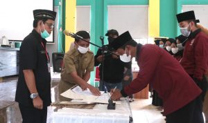 Prosesi Pelantikan FK BPD Lutim masa bakti 2021-2024