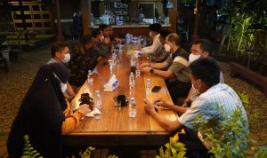 Kajati Sulsel Ramah Tamah Bersama Forkopimda dan OPD Luwu Timur di Cafe Adhyaksa, Senin (07/02/2022) malam.