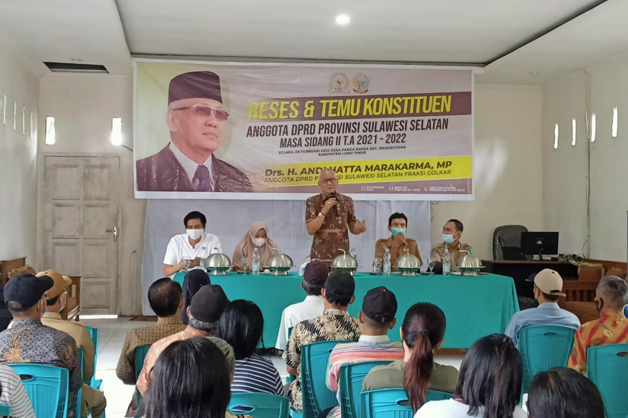 Reses Anggota DPRD Provinsi Sulawesi Selatan, H. Andi Hatta Marakarma di beberapa desa yang ada di Kabupaten Luwu Timur.