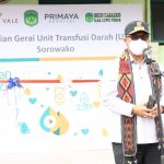 Bupati Luwu Timur, H. Budiman meresmikan Gerai Unit Transfusi Darah (UTD) Sorowako, betempat di RS PT. Vale, Jumat (11/02/2022).