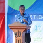 Bupati Luwu Timur, H. Budiman menyempatkan diri untuk menghadiri kegiatan Timampu Health Week 2022 yang digelar di pelataran parkiran dermaga Timampu, Desa Timampu, Kecamatan Towuti Kamis (17/02/2022), Bupati budiman tak lupa tetap mengingatkan untuk menjaga protkes.