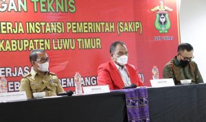 Pemerintah Kabupaten Luwu Timur melalui Bagian Organisasi Sekretariat Daerah Kabupaten Luwu Timur mengadakan Bimbingan Teknis (Bimtek) Penyusunan Sistem Akuntabilitas Kinerja Instansi Pemerintah (SAKIP) bekerja sama dengan Pusat Pengembangan Kebijakan Pembangunan (P2KP) Universitas Hasanuddin (Unhas) Tahun Anggaran 2022, di Swiss Bell Inn Hotel Panakukkang Makassar, Senin (07/03/2022).