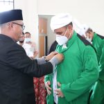 Bupati Luwu Timur, H. Budiman melantik Dewan Hakim Musabaqah Tilawatil Qur'an (MTQ) IX tingkat Kabupaten Luwu Timur Tahun 2022 di Gedung Serba Guna Kecamatan Wotu, Rabu (09/03/2022).