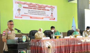 Bupati Luwu Timur, H. Budiman membuka acara Lokakarya Perhimpunan Penyuluh Pertanian Indonesia (Perhiptani) Kabupaten Luwu Timur Tahun 2022 yang dipusatkan di Gedung Serbaguna Kecamatan Mangkutana, Selasa (15/03/2022).