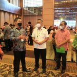 Bupati Luwu Timur, H. Budiman, didampingi Sekretaris Daerah, H. Bahri Suli menghadiri Business Matching Belanja Produk Dalam Negeri yang di selenggarakan di Ballroom Karangasem Grand Hotel Haytt Bali, Kamis (24/03/2022) Pagi.