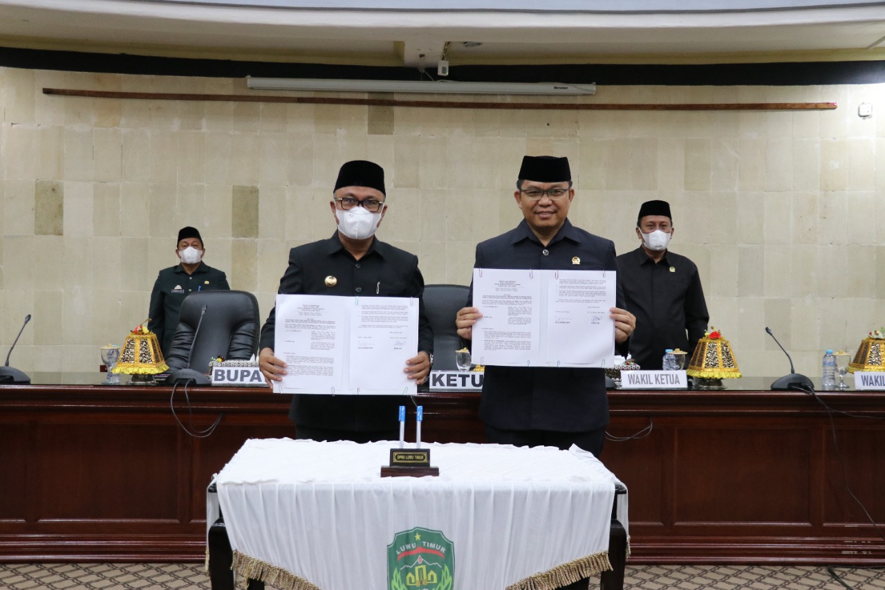 Dewan Perwakilan Rakyat Daerah (DPRD) Kabupaten Luwu Timur kembali menggelar rapat paripurna dalam rangka mendengarkan Pendapat Akhir Kepala Daerah terhadap Rancangan Peraturan Daerah (Ranperda) Tahap III Propemperda Tahun 2021.