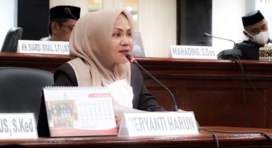 Ketua Komisi II DPRD Luwu Timur, Heryanti Harun.