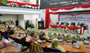 Rapat Paripurna Istimewa HUT ke-19 Kabupaten Luwu Timur, kamis (12/05/2022)