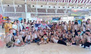 Rombongan Kontingen Pesta Paduan Suara Gerejawi (Pesparawi) Nasional XIII Tahun 2022 Kabupaten Luwu Timur yang mewakili Sulawesi Selatan, Senin (20/06/2022) siang tiba di Jogjakarta.