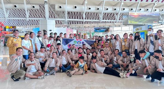 Rombongan Kontingen Pesta Paduan Suara Gerejawi (Pesparawi) Nasional XIII Tahun 2022 Kabupaten Luwu Timur yang mewakili Sulawesi Selatan, Senin (20/06/2022) siang tiba di Jogjakarta.