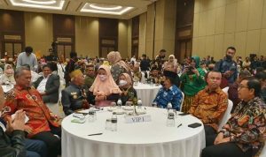 Bupati Luwu Timur, H. Budiman, menghadiri Pembukaan Pelantikan Rapat Kerja Nasional BPP KKLR yang dirangkaikan dengan Silaturahmi Nasional Wij To Luwu yang berlangsung di The Sultan Hotel, Jakarta Pusat, Sabtu (16/07/2022).