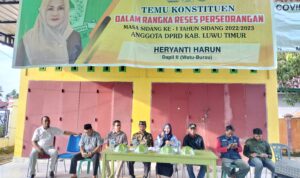 Sejumlah Usulan disampaikan Warga Desa Maramba pada Reses Anggota DPRD Heryanti Harun di desa Maramba, Sabtu (15/10/22).